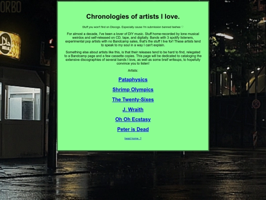 Chronologies/chrono screenshot