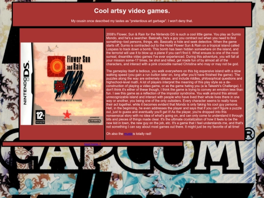 Games screenshot