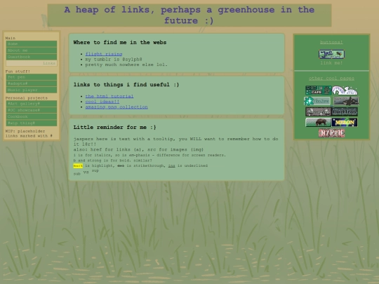 html/links screenshot