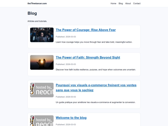 blog screenshot