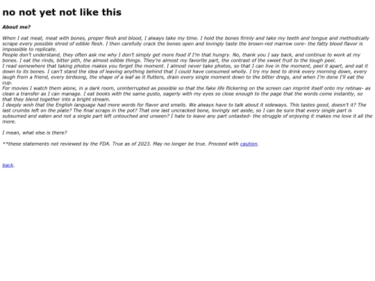 aboutme screenshot