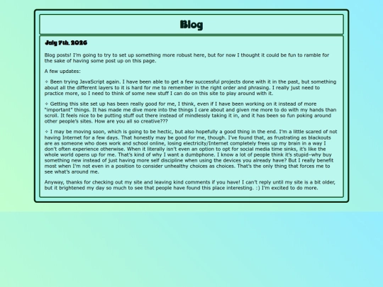 blog screenshot