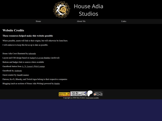 about/credits screenshot