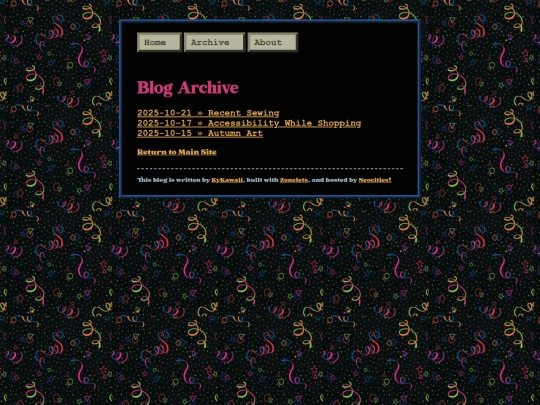 blog/archive screenshot