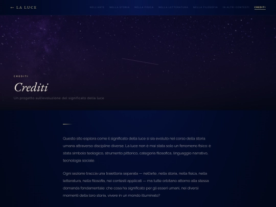 crediti screenshot