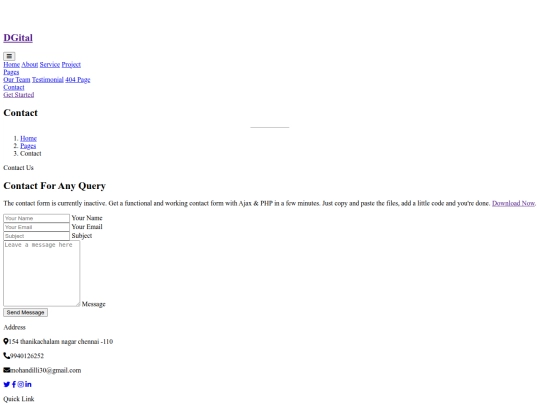 contact screenshot