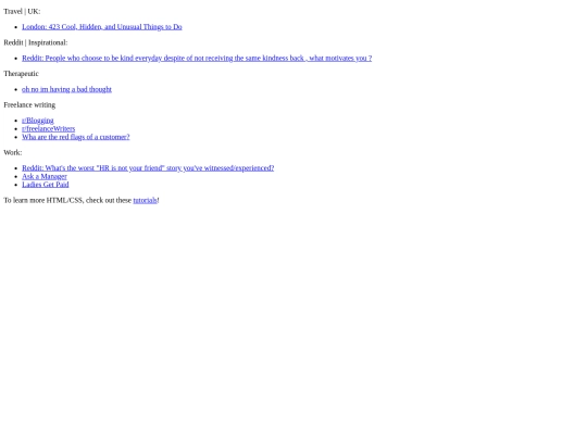 bookmarks screenshot