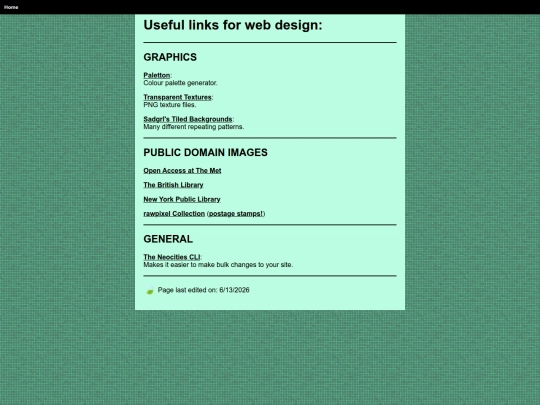 links screenshot