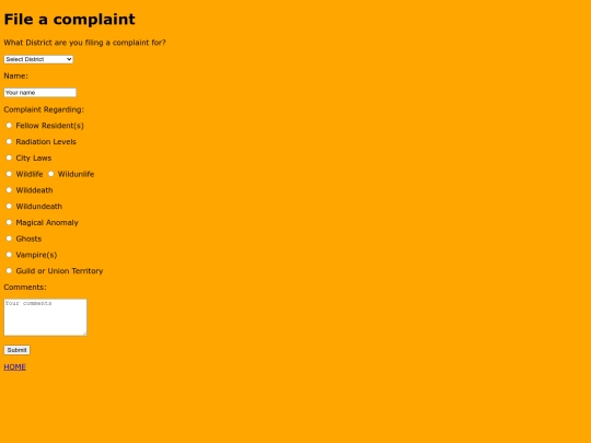 complaint screenshot