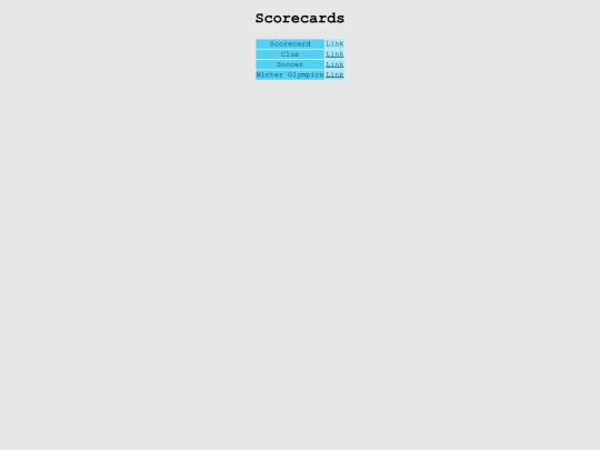 scorecards screenshot