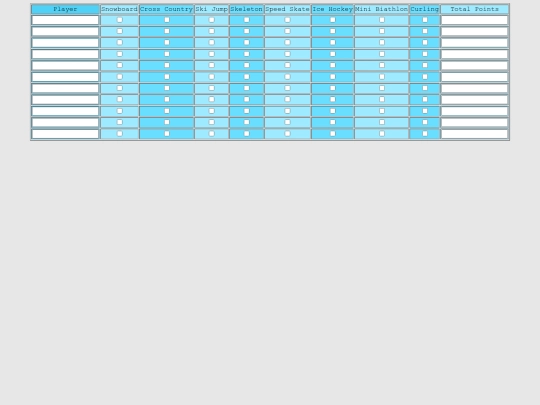 scorecards/olympics screenshot