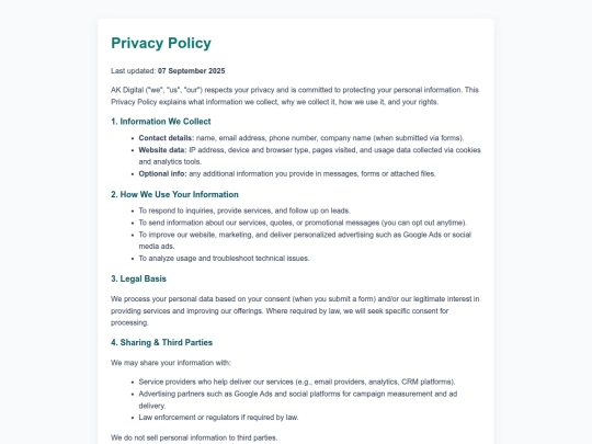 privacy-policy screenshot