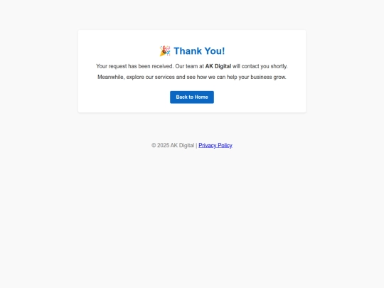 thank-page screenshot