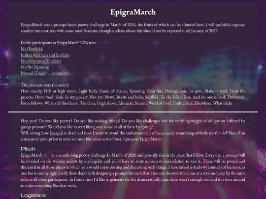 epigramarch screenshot