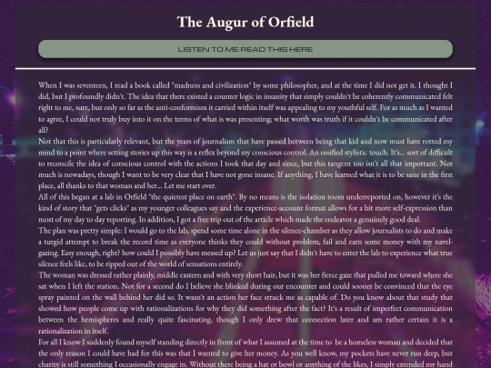stories/oracle screenshot