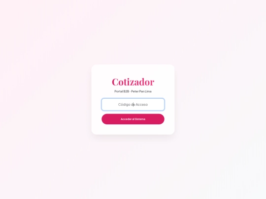 Precios/Cotizador/Cotizador screenshot
