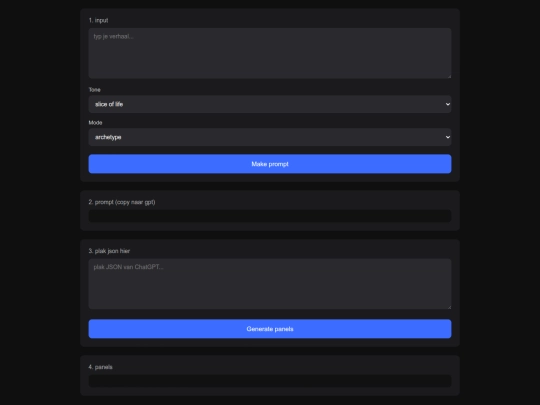story-generator screenshot