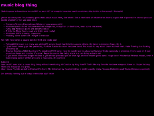 musicblogthing screenshot