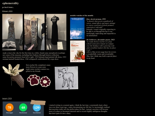 html/journal screenshot