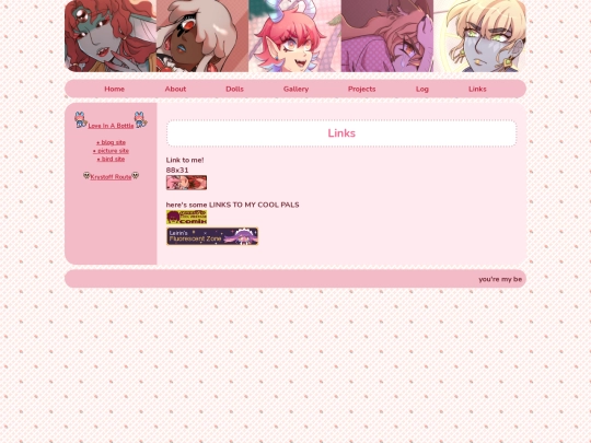 links screenshot