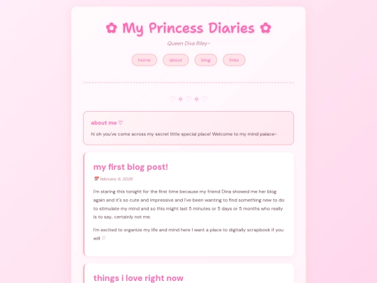 pinkblogtemp1 screenshot