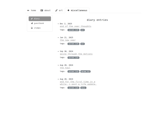 misc/diary screenshot