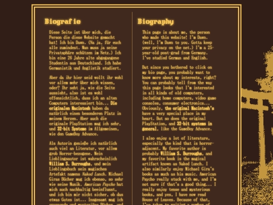 sites/bio screenshot
