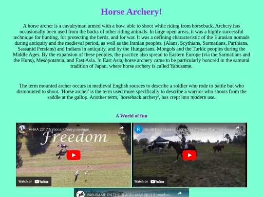 Pages/Horse Archery screenshot