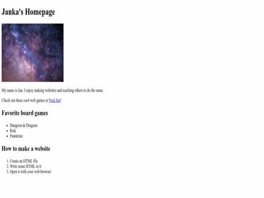 index screenshot
