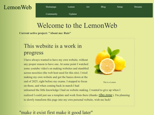 temp website/LemonWeb screenshot