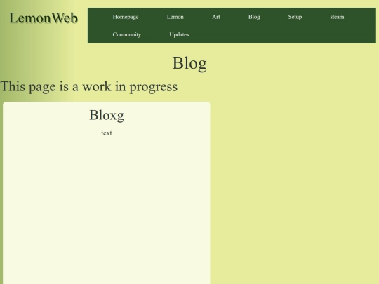temp website/blogs screenshot