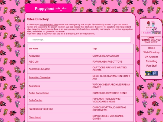 directory/sites screenshot