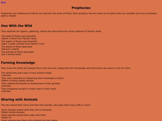 prophecies screenshot