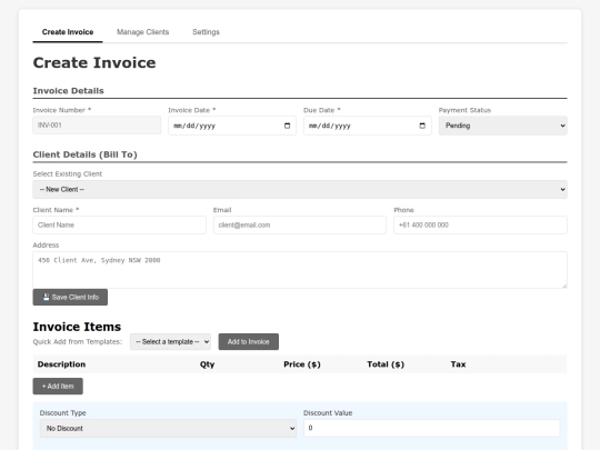 Invoice_update_euria screenshot