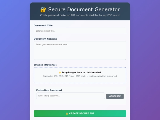 Secure_PDFDOC_Creator_by_claudeai_OFFLINE screenshot