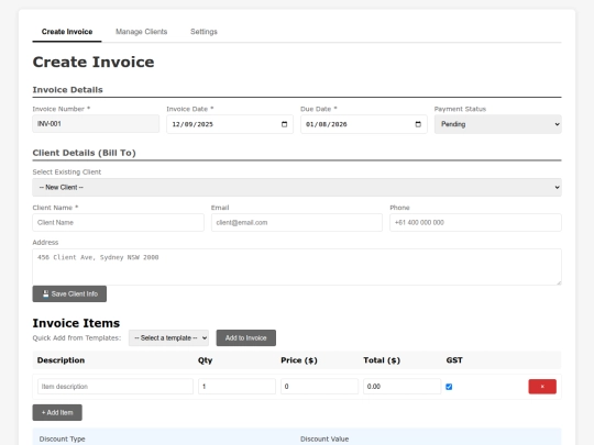 invoice_system_all_platforms screenshot