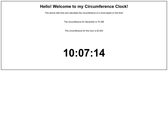 circumference screenshot