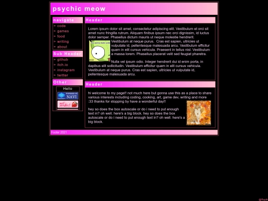 testpage screenshot