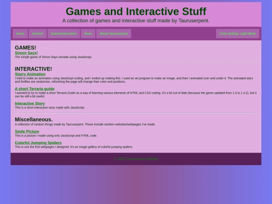 interactive screenshot