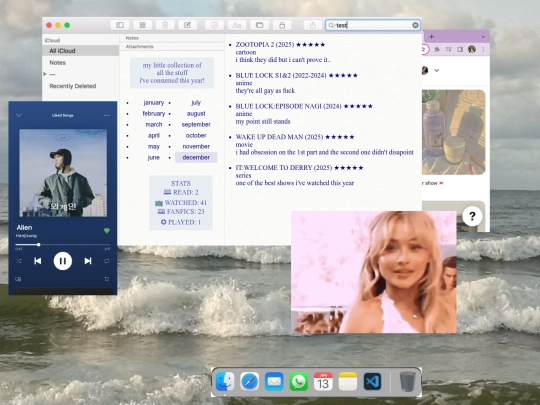 log screenshot
