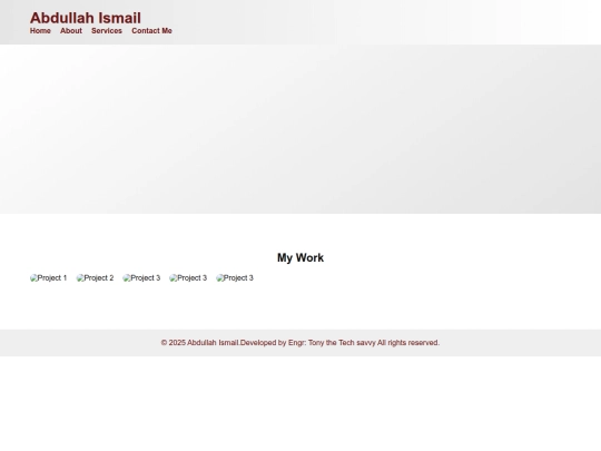 My portfolio screenshot