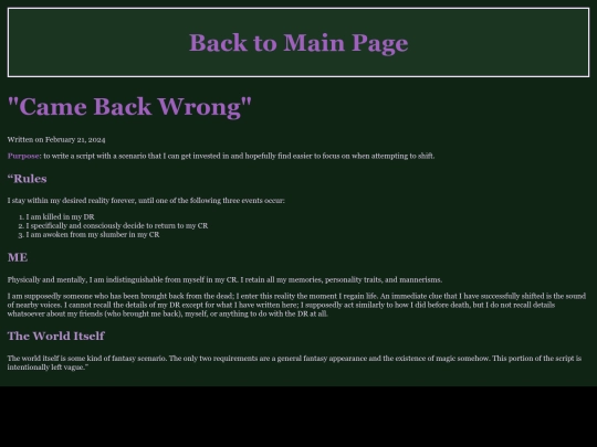 camebackwrong screenshot