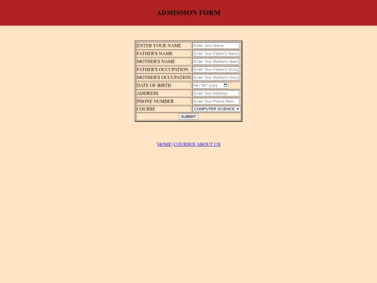 project/form screenshot