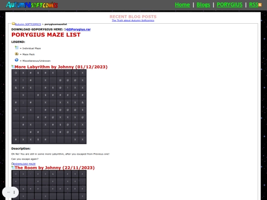 porygiusmazelist screenshot
