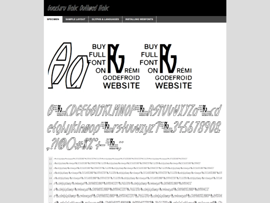 Neocity Font/guazhiruitalicoutlined-pvkz-demo screenshot
