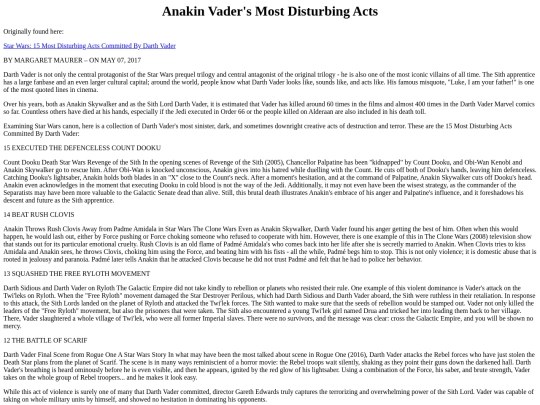 AnakinVaderMostDisturbingActs screenshot