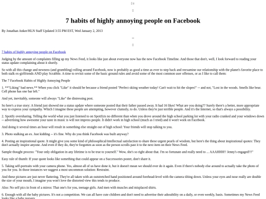 Articles/7HabitsOfHighlyAnnoyingPeopleOnFacebook screenshot