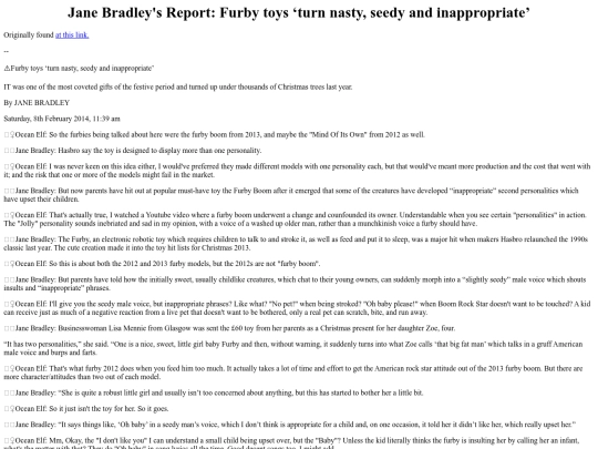 Articles/FurbyRant4JaneBradleyReportsFurbiesTurnNasty screenshot
