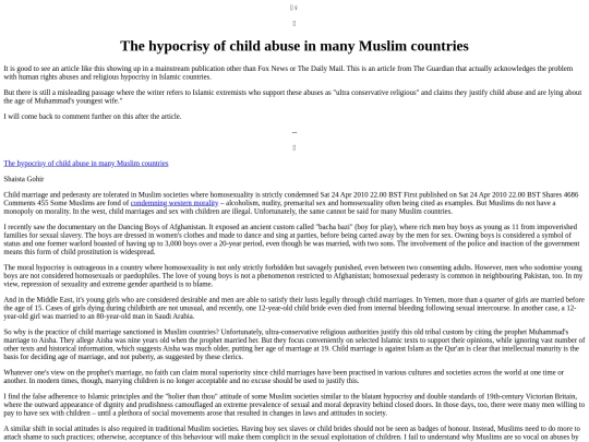Articles/IslamicHypocrisy screenshot