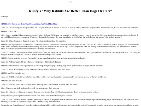 Articles/KirstyRabbitsVSCats screenshot